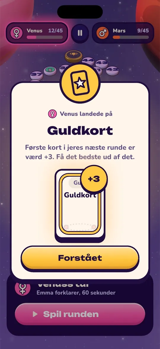 Specialfeltet Guldkort: næste kort er tre point værd